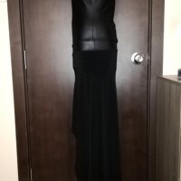 Елегантна рокля в черно промазка/дантела , снимка 3 - Рокли - 29913465