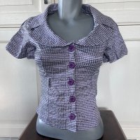 Риза дамска, лилаво, снимка 2 - Ризи - 40349406