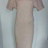 Еластична маркова рокля с падащ ръкав "H&М"®original / унисайз , снимка 2 - Рокли - 29572675