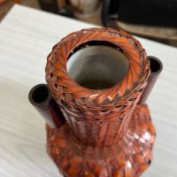 Ръчно плетена ваза. №2710, снимка 6 - Антикварни и старинни предмети - 38147209