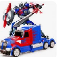 Метален камион трансформър Transformers Optimus Prime, снимка 5 - Коли, камиони, мотори, писти - 38893588