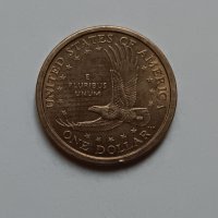 1 долар САЩ 2000 Индианка Sacagawea Dollar Coin , Монета от САЩ , снимка 2 - Нумизматика и бонистика - 44277512