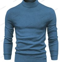 Елегантен мъжки топъл пуловер със средно деколте, 6цвята - 023, снимка 7 - Пуловери - 42553566