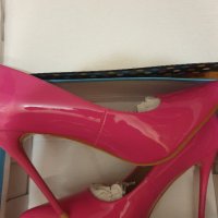 обувки на висок ток цвят фуксия, снимка 2 - Дамски обувки на ток - 39496734