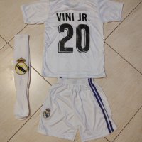 VINI JR 20 New Real Madrid Детско ВИНИСИУС Ново Комплект 2023г, снимка 2 - Футбол - 37658313