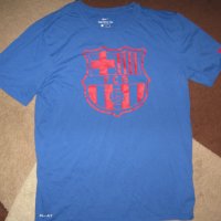 Тениска NIKE- FC BARCA   мъжка,Л, снимка 2 - Спортни дрехи, екипи - 33972754