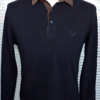 Fred Perry Men`s Casual Polo Shirt -мъжка тъмно-синя поло блуза  размер S, снимка 1 - Блузи - 44242923