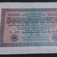 Банкнота 20 000 райх марки 1923година - 14716, снимка 4 - Нумизматика и бонистика - 29093211
