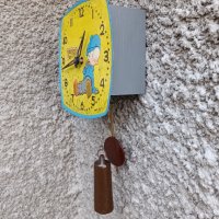 Стар стенен часовник - Маяк - детски - Сделано в СССР, снимка 7 - Антикварни и старинни предмети - 38780520