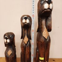 дървени статуетки кучета, снимка 6 - Декорация за дома - 42612139