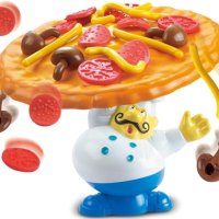 Монтесори Игра за преобръщане на пица, настолна балансираща играчка за пица, Poppa's Pizza Pile-Up з, снимка 5 - Образователни игри - 44325004