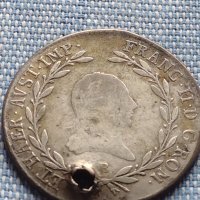 Сребърна монета 20 кройцера 1806г. Франц втори Будапеща Австрия 14955, снимка 3 - Нумизматика и бонистика - 42903554