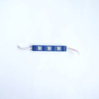 Светодиодна лайсна с 3 диода самозалепваща синя 12V 1W, снимка 1 - Друга електроника - 42617511