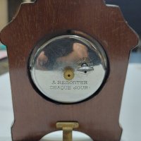 Каретен часовник-Сребърен гилеше  емайл часовник/Silver and Guilloche enamel Carriage Clock/, снимка 3 - Колекции - 38836804