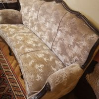 Старинен, масивно дърво канапе-диван, снимка 3 - Дивани и мека мебел - 37599173
