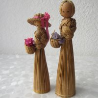 2 сламени кукли мадами, снимка 1 - Статуетки - 29471602