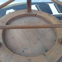 Стара трикрака кръгла маса, снимка 12 - Други ценни предмети - 31557400