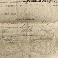 Продавам стар документ :Диплома Институт за прогимназиални учители Пловдив 1945, снимка 2 - Колекции - 33753106