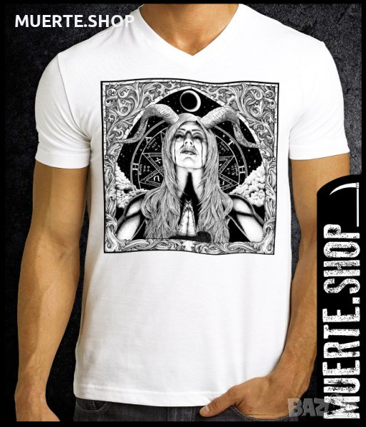 Тениска с щампа PRAYING WITCH LILITH, снимка 1