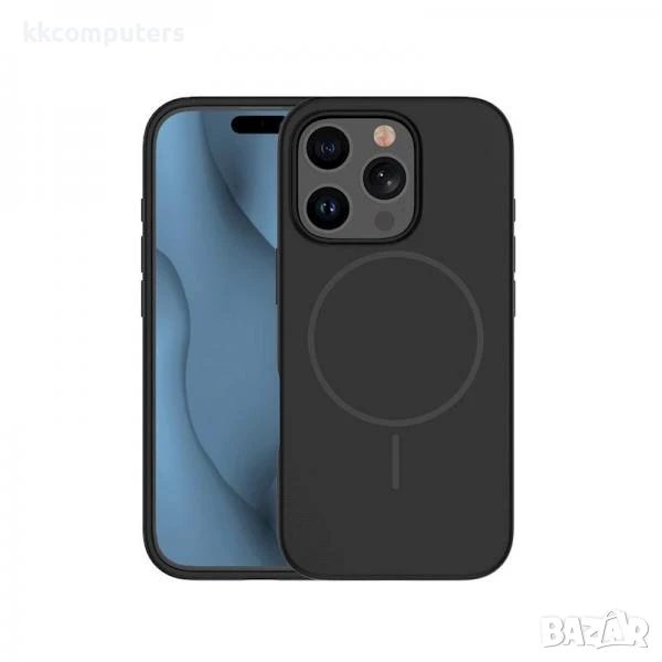 Калъф силикон Thin MagSafe / Черен / за iPhone 13 6.1 Баркод : 3132223, снимка 1