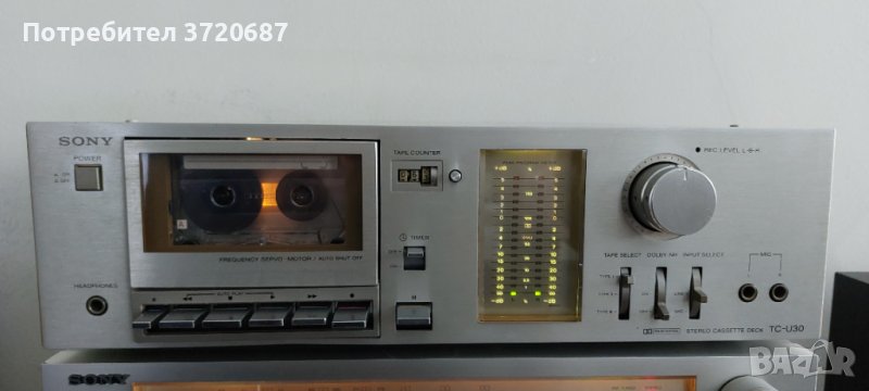 Касетен дек Sony TC-U30 в много добро техническо и визуално състояние, снимка 1