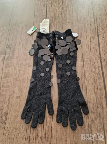 Страхотни дамски дълги ръкавици ARMANI, размер М , нови с етикет, снимка 1