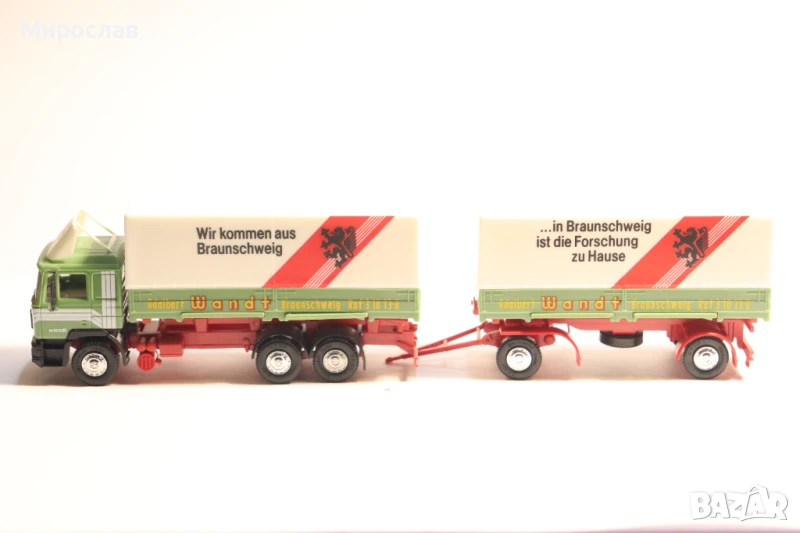 HERPA H0 1/87 MAN КАМИОН МОДЕЛ TIR КОЛИЧКА, снимка 1