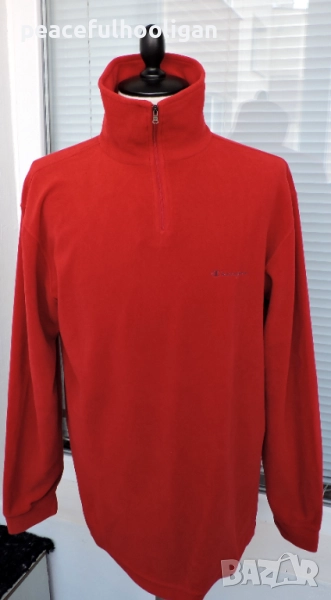 Champion мъжко червено поларено горнище с дълъг ръкав размер XL, снимка 1