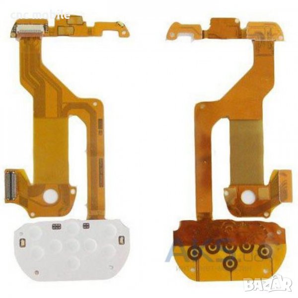 Nokia 7230 - Nokia RM-604 лентов кабел + клавиатурна платка оригинал, снимка 1