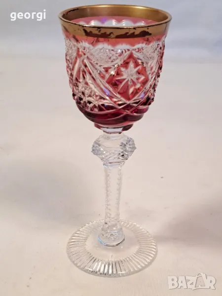 ретро малка кристална чаша 24/5, снимка 1