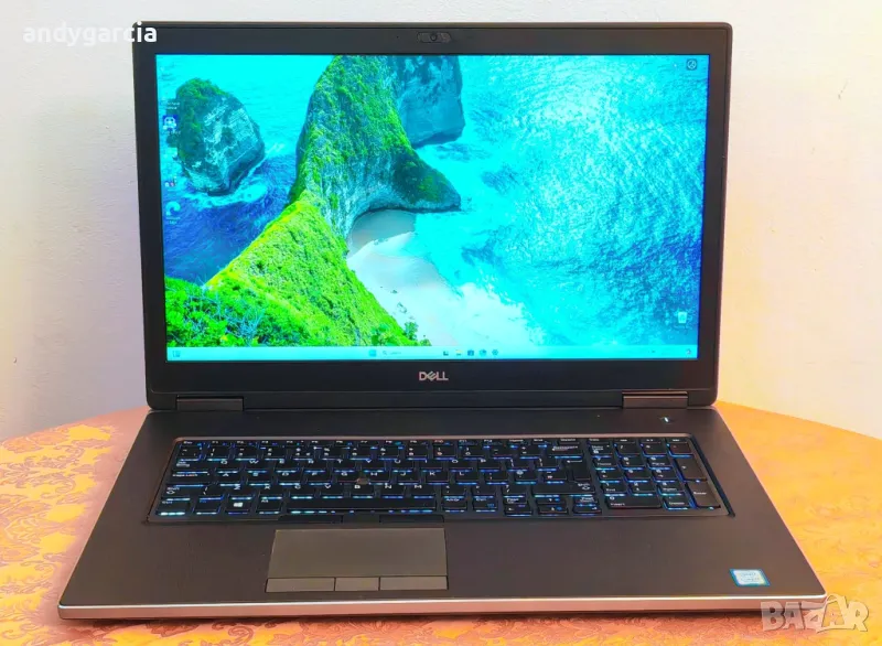  Dell Precision 7730/Intel Core i7-8850H/NVidia Quadro P3200 6GB/16GB RAM/256GB NVMe/17.3 FHD IPS, снимка 1