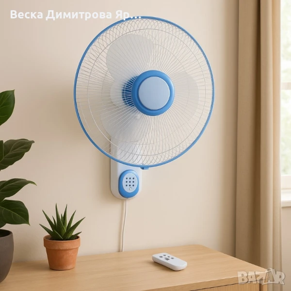 Вентилатор 16" Perfect WF-16RC, стенен, дистанционно управление, снимка 1