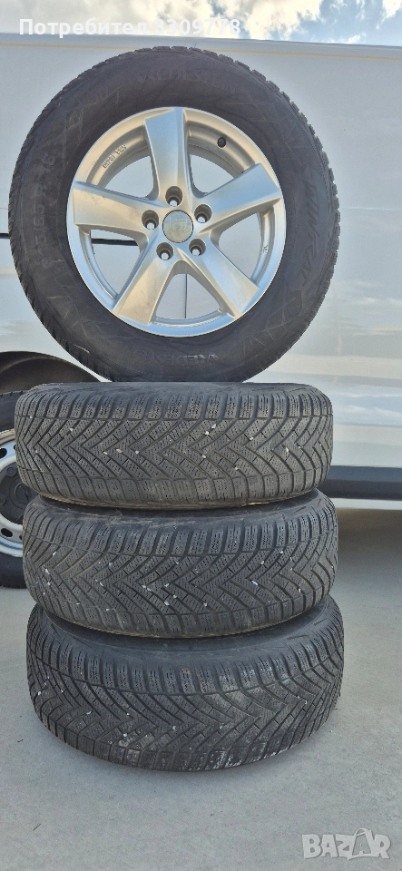 алуминиеви джанти със зимни гуми 16" 215/65, снимка 1