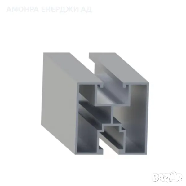 Алуминиев профил AR2 3.60 м 40х40 Квадратен профил за соларни системи, снимка 1