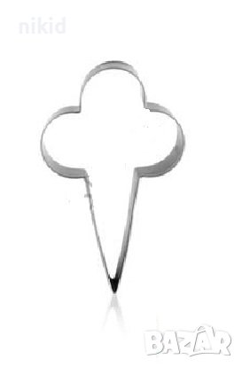 Фунийка с топки сладолед метана форма резец за сладки тесто бисквитки, снимка 1