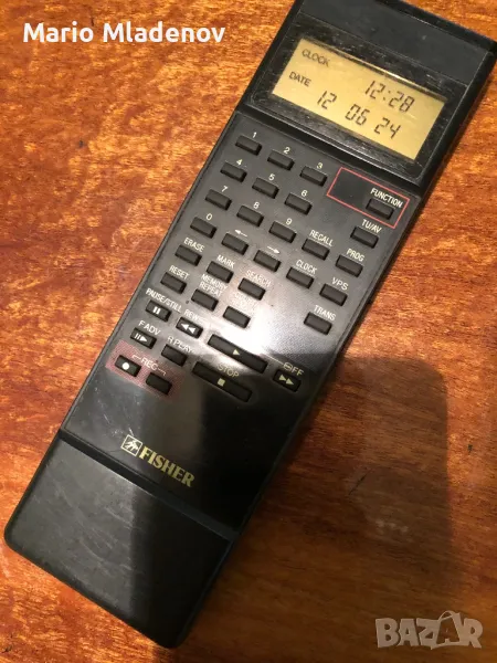 Дистанционно за видео Fisher vhs, снимка 1