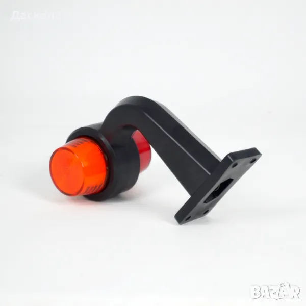 1 брой Maxi габарит, криво ЛЕД/LED рогче НЕОН светлина, червено/жълто, 24V, снимка 1