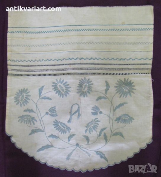 19 век Ръчна Бродерия Монограм А, снимка 1