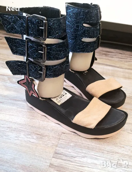 Сандали естествена кожа 37 номер, снимка 1