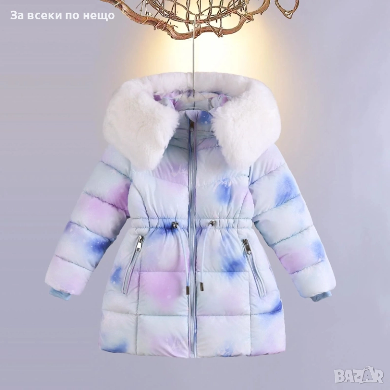 Детско Яке С Пух За Момиченце 1г 2г 3г Код Детски Находки28, снимка 1