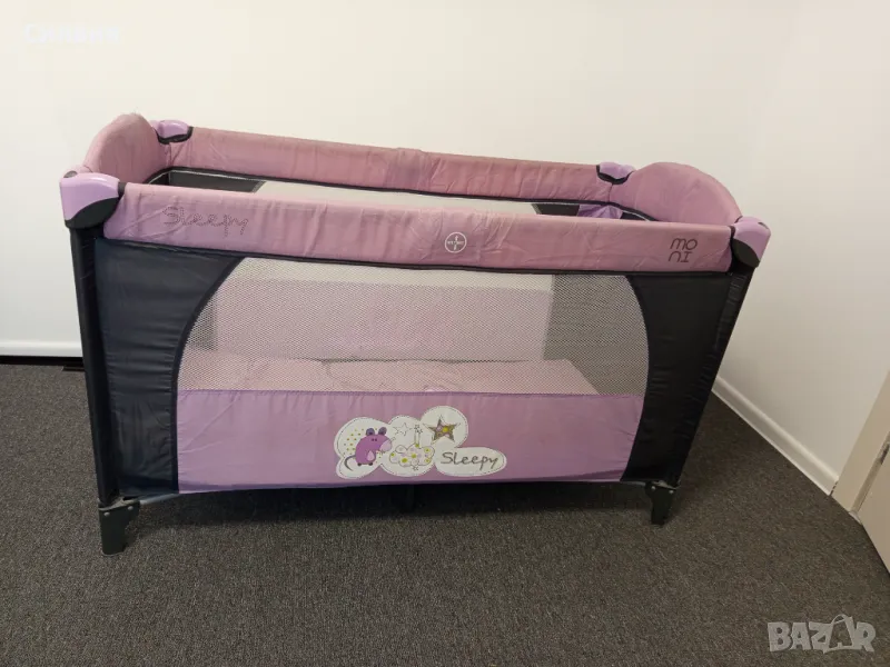 Бебешка сгъваема кошара и матрак, снимка 1