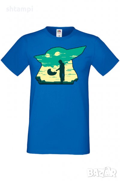 Мъжка тениска Star Wars mandalorian baby yoda 1,Междузвездни войни,Филм,Изненада,Подарък,Повод,, снимка 1