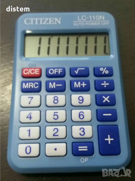 Калкулатор Citizen LC 110NR-BL, снимка 1