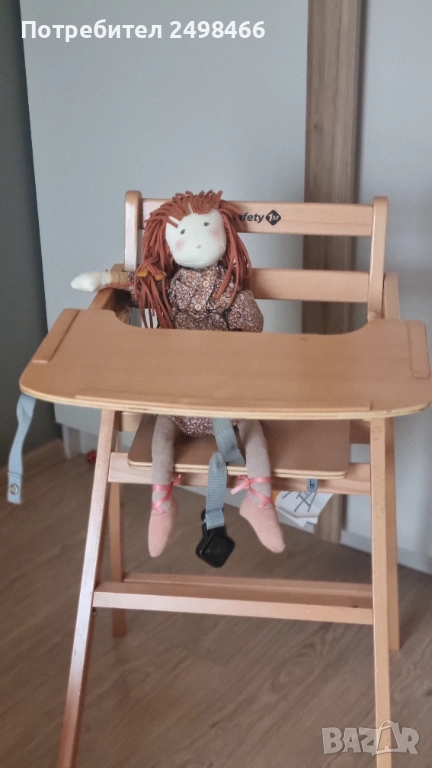Дървено бебешко столче за хранене Safety 1st Nordik, снимка 1