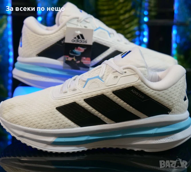 Adidas Ures Дамски Маратонки🔝Дамски Спортни Обувки Адидас Юрес Цвят Бяло И Синьо Код SM-37, снимка 1