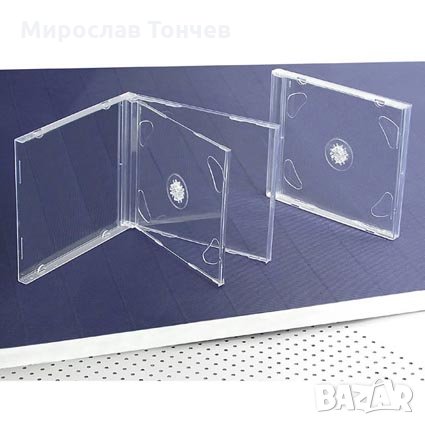 Двойна прозрачна CD кутия 10mm 10 бр, снимка 1
