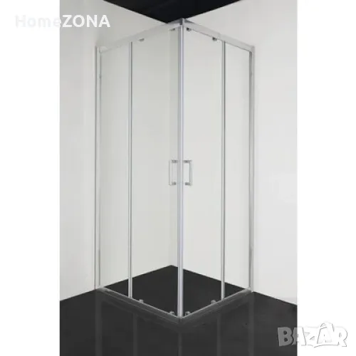 Квадратна душ кабина SURF U, 90х90х180 см, прозрачно стъкло, хром, снимка 1