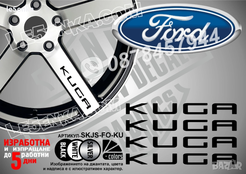Ford Kuga надписи за спици, снимка 1