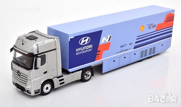 Mercedes Actros MP4 WRC Hyundai Motorsport 2019 - мащаб 1:43 на IXO моделът е нов в кутия, снимка 1