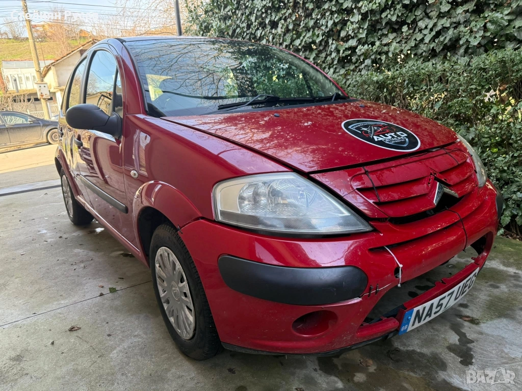  Citroen C3 1.4i 75HP бензин климатик / дясна дирекция - цена 1 100лв или 562.42 евро моля БЕЗ барте, снимка 1